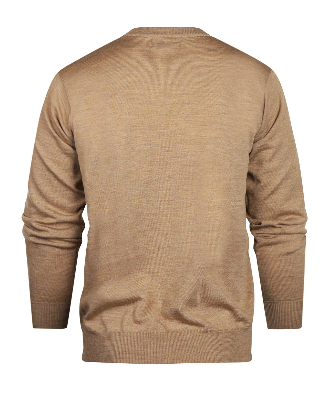 Merinowollpullover mit V-Ausschnitt | Braun