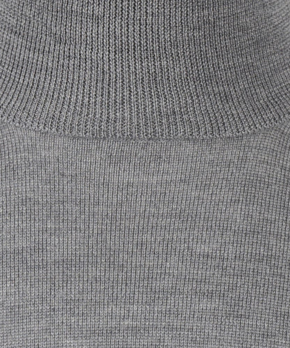 Merino wool turtleneck sweater | Grey