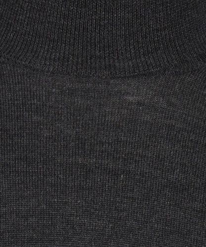 Rollkragenpullover aus Merinowolle | Anthrazit
