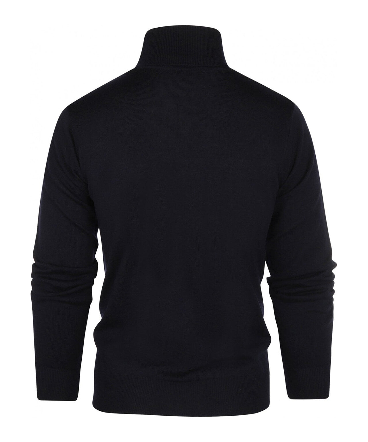 Merino Roll Neck Pullover | Navy