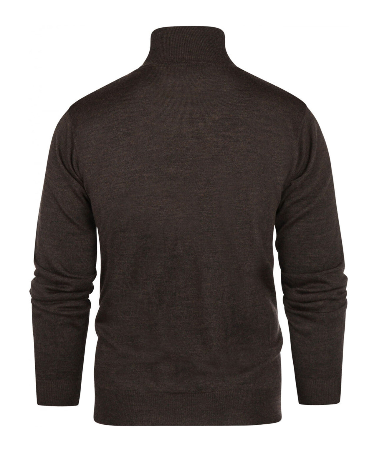 Rollkragenpullover aus Merinowolle | Dunkelbraun
