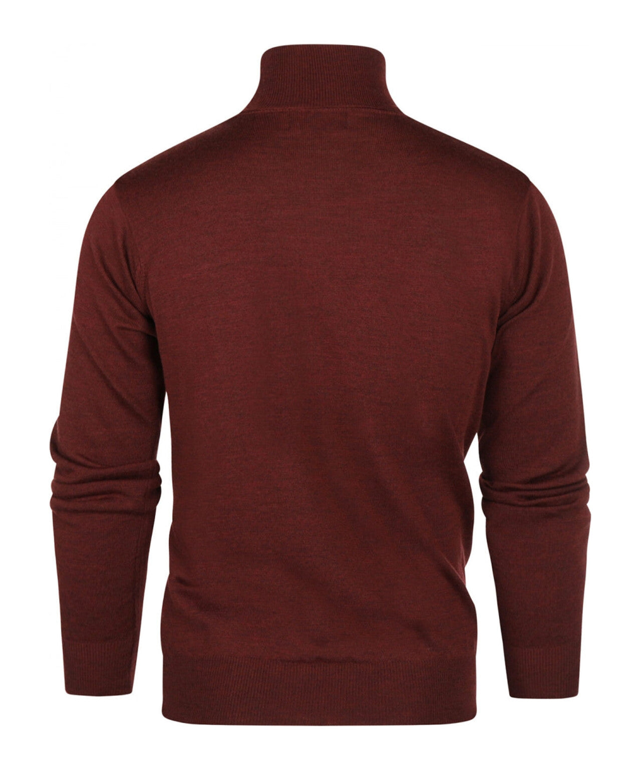 Merino Roll Neck Pullover | Bordeaux