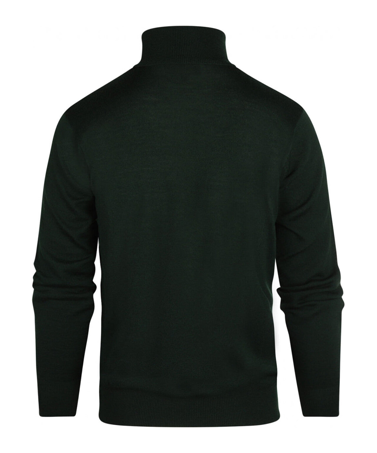 Merino Roll Neck Pullover | Fles Groen