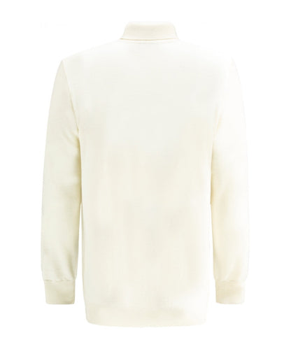 Rollkragenpullover aus Merinowolle | Weiße Wolle