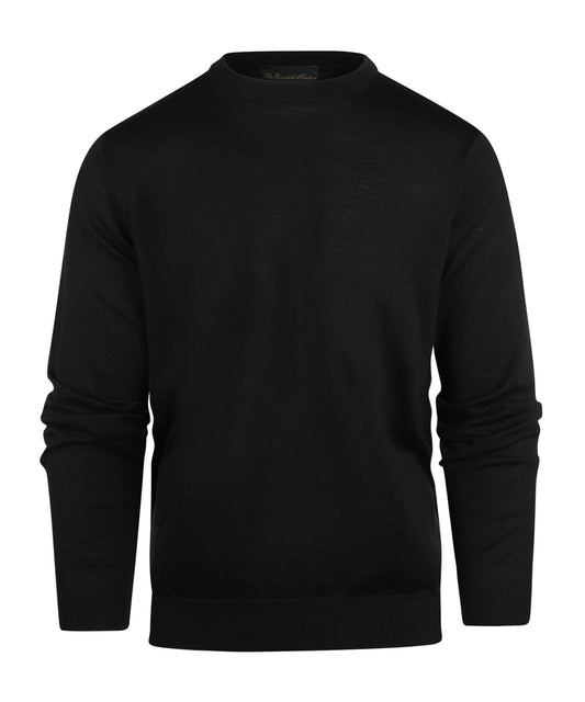 Merino O-Hals | Zwart