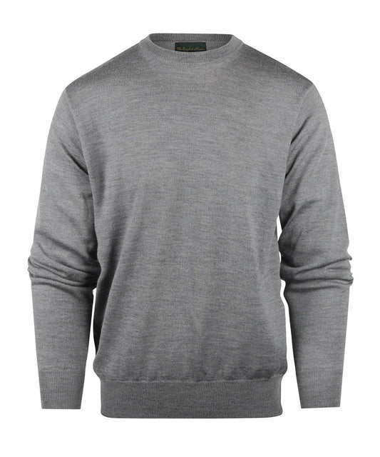 Merino Ronde Hals Pullover | Grijs