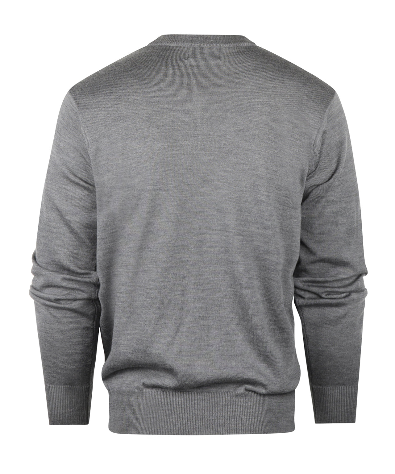 Merinowollpullover mit Rundhalsausschnitt | Grau