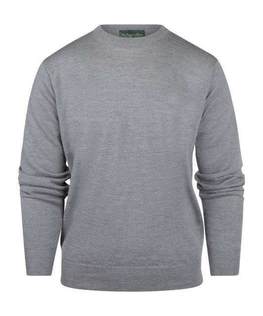 Merino Ronde Hals Pullover | Midden Grijs