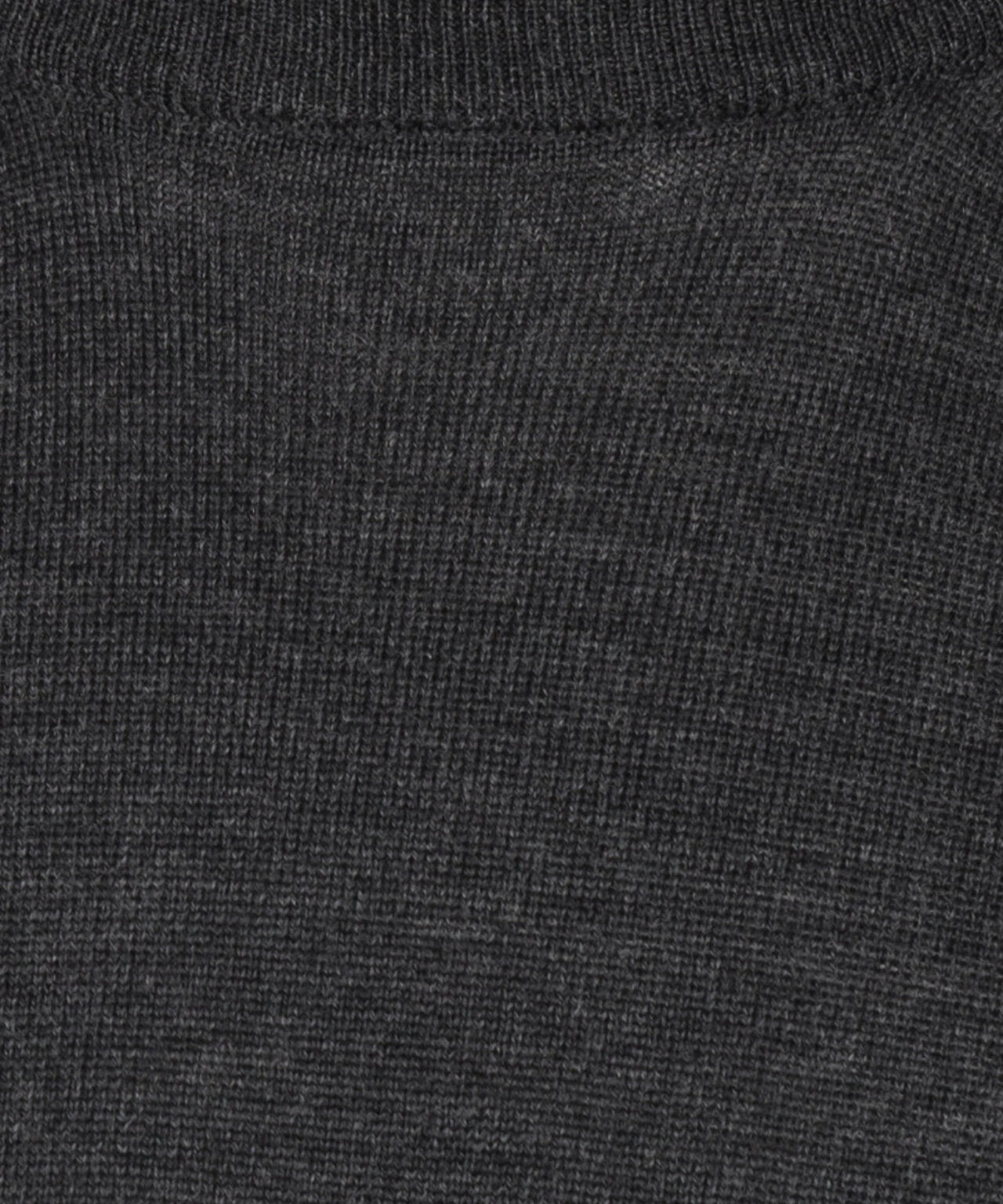 Merinowollpullover mit Rundhalsausschnitt | Anthrazit