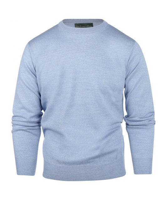Merino O-Hals | Licht Blauw
