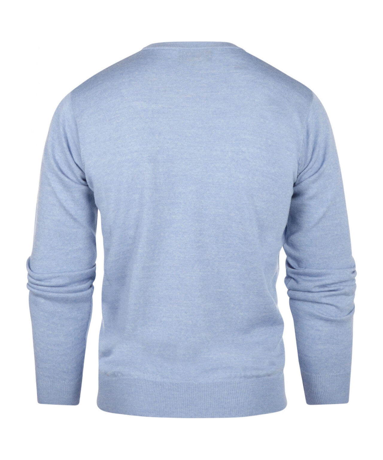 Merinowollpullover mit Rundhalsausschnitt | Hellblau
