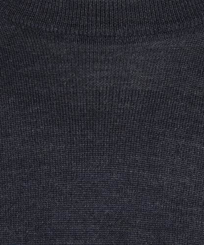 Merinowollpullover mit Rundhalsausschnitt | Blaugrau
