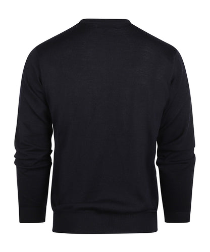 Merino Ronde Hals Pullover | Navy