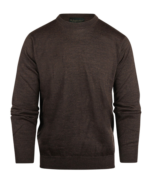 Merino O-Hals | Donker Bruin