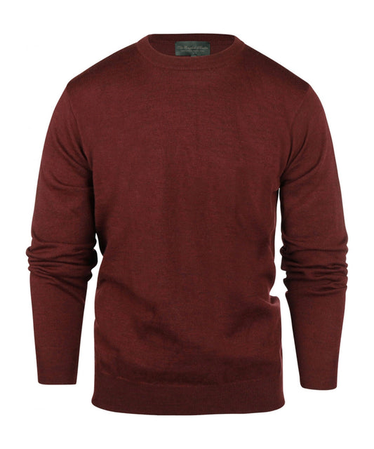 Merino O-Hals | Bordeaux