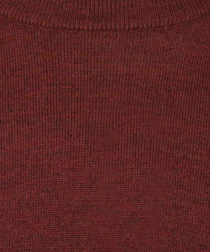 Merinowollpullover mit Rundhalsausschnitt | Bordeaux