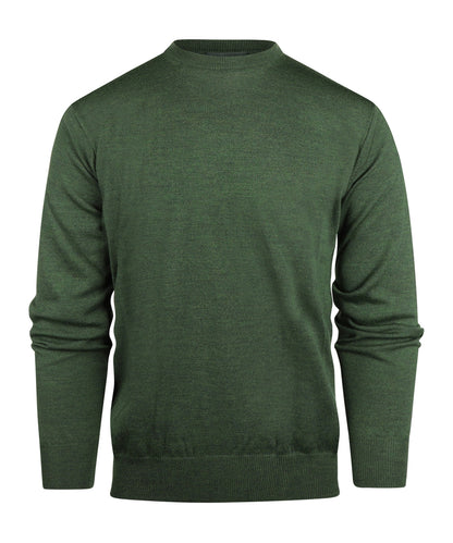 Merino O-Hals | Groen Melange