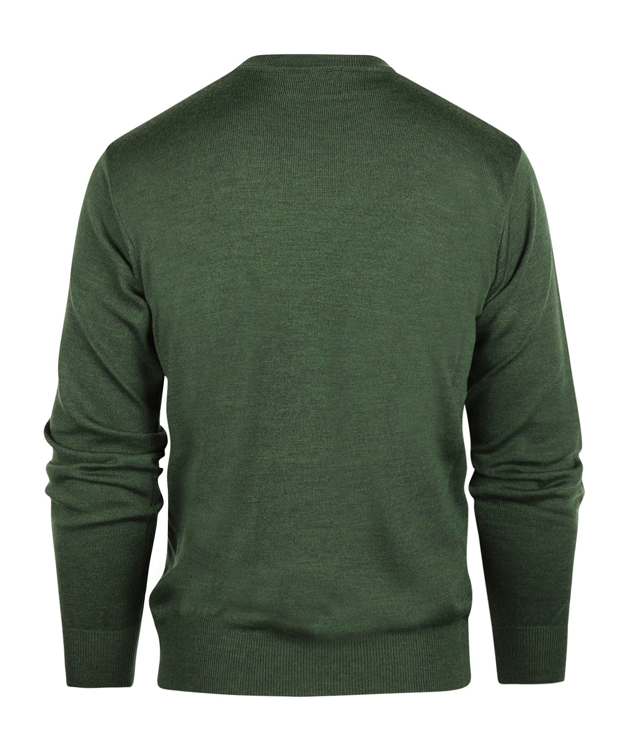 Merino O-Hals | Groen Melange