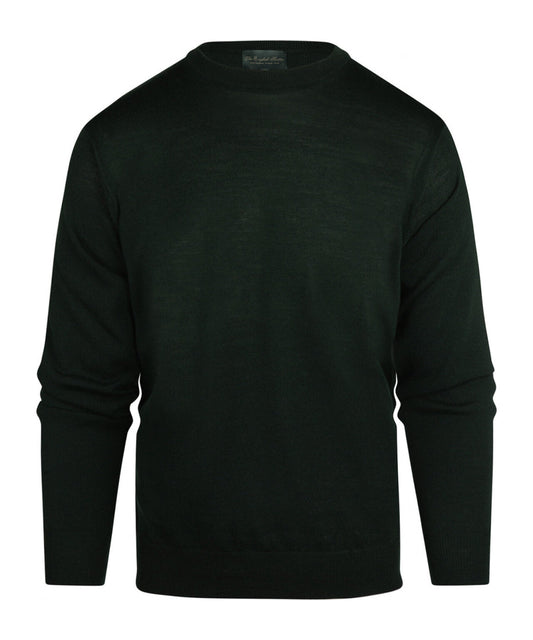 Merino O-Hals | Fles Groen