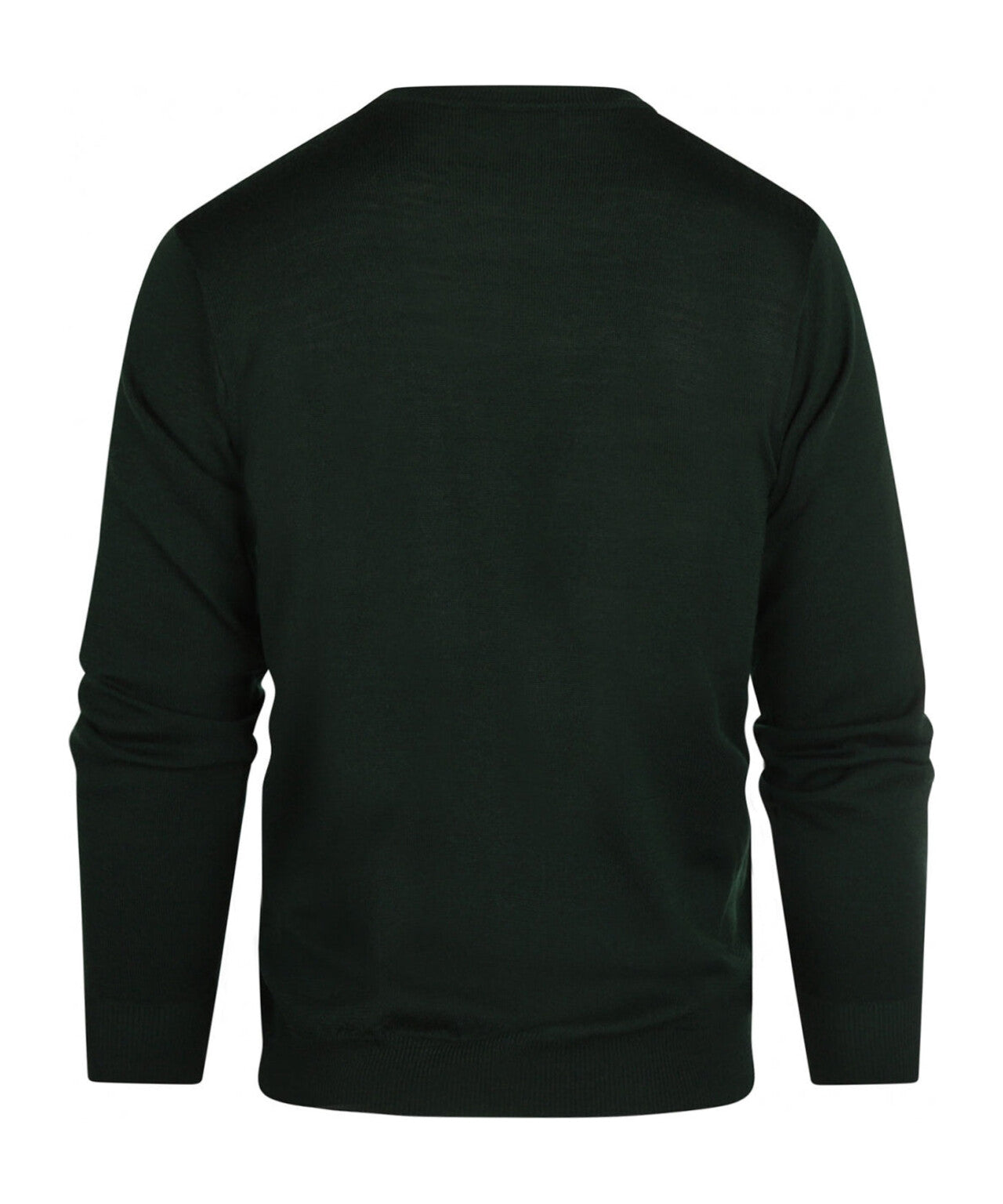 Merinowollpullover mit Rundhalsausschnitt | Grün