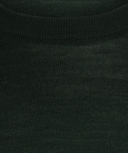 Merinowollpullover mit Rundhalsausschnitt | Grün