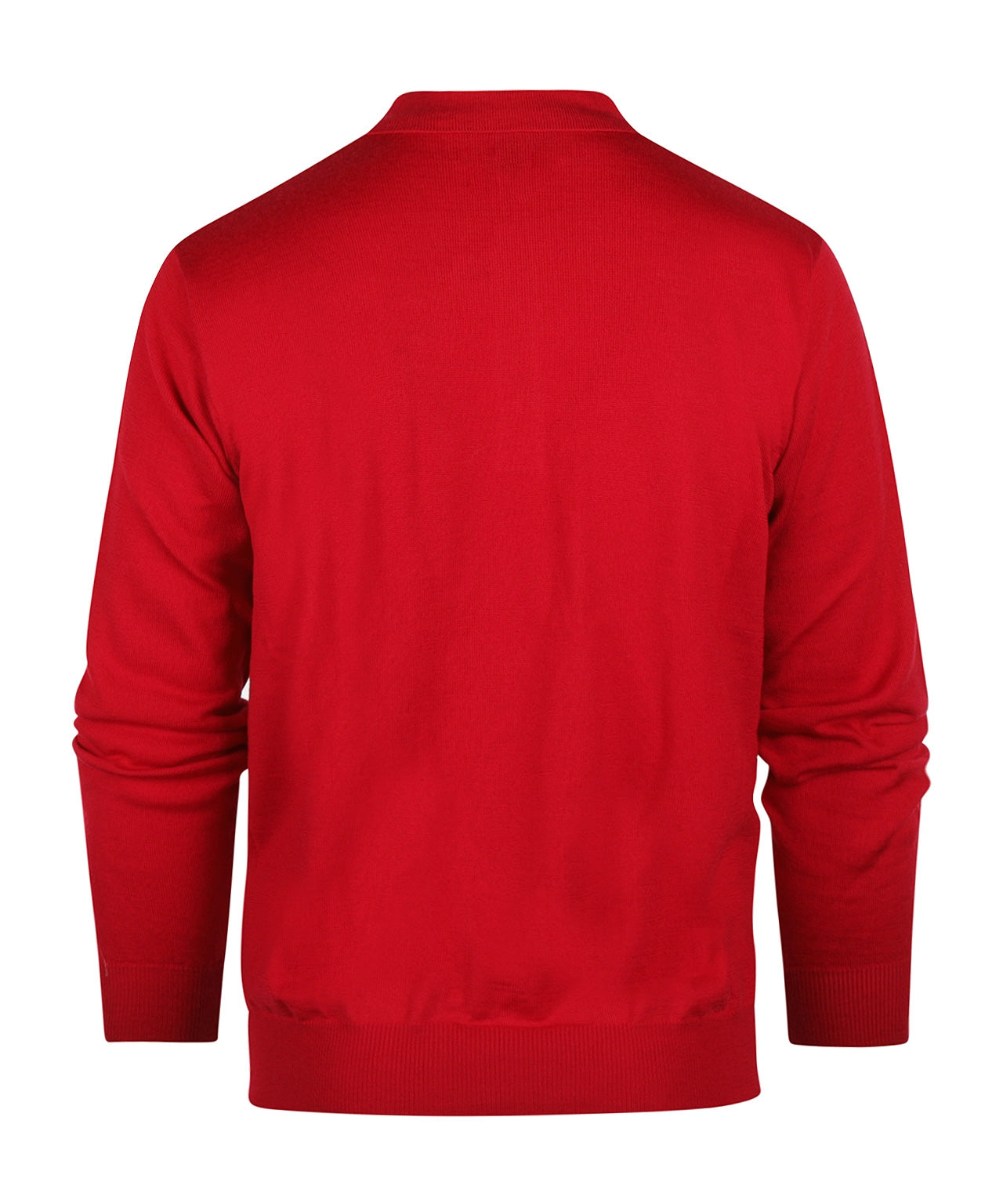 Polo-Pullover aus Merinowolle | Rot