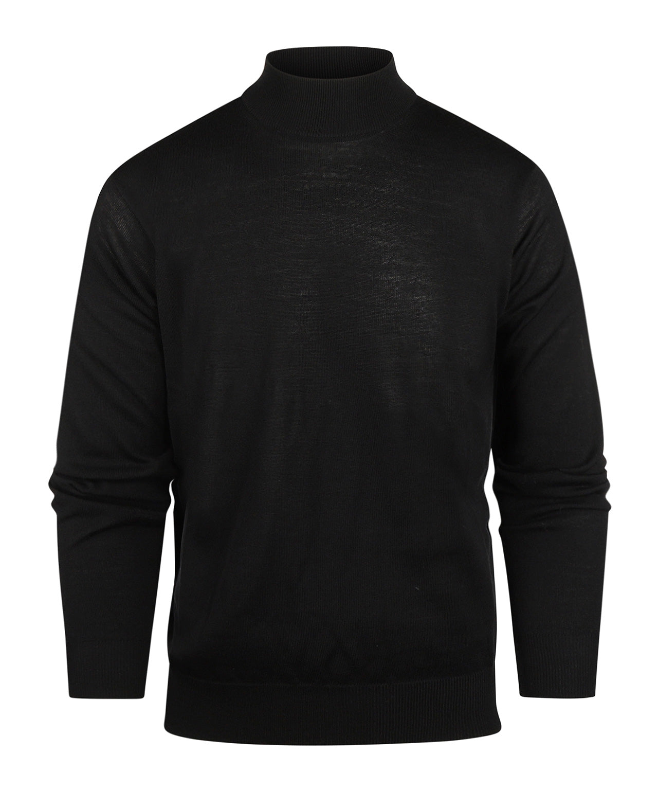 Schildkrötenpullover aus Merinowolle | Schwarz
