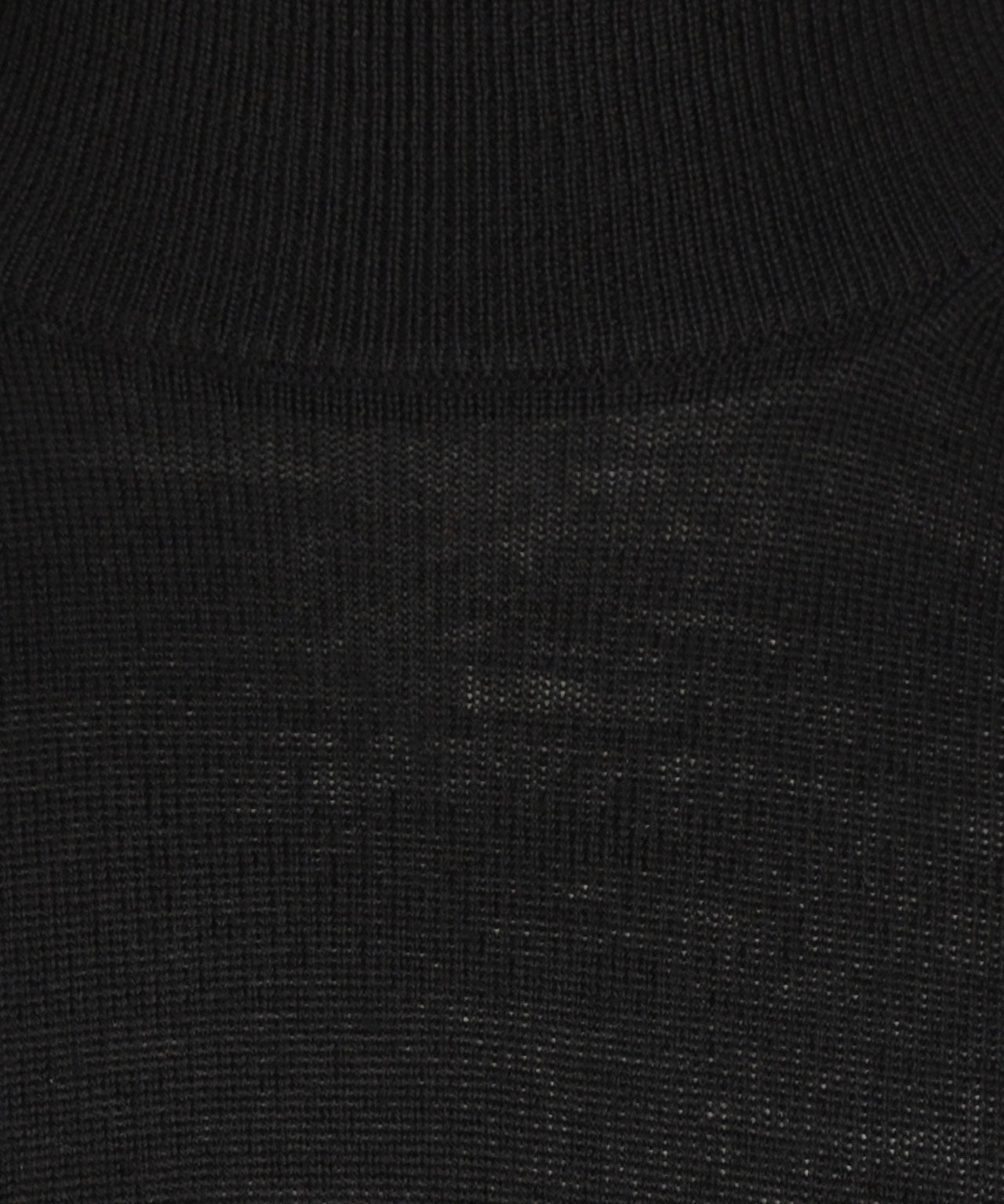 Schildkrötenpullover aus Merinowolle | Schwarz
