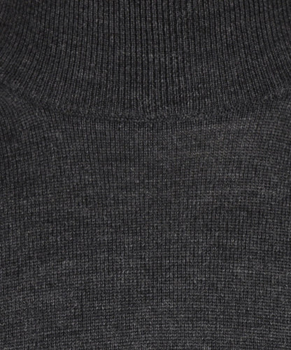Schildkrötenpullover aus Merinowolle | Anthrazit