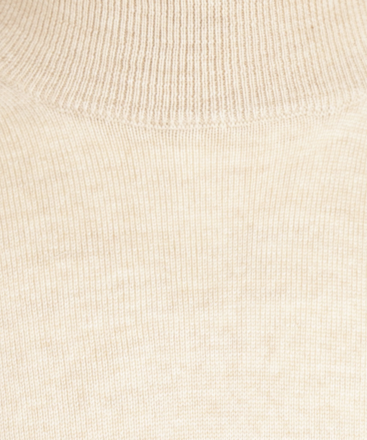 Schildkrötenpullover aus Merinowolle | Beige