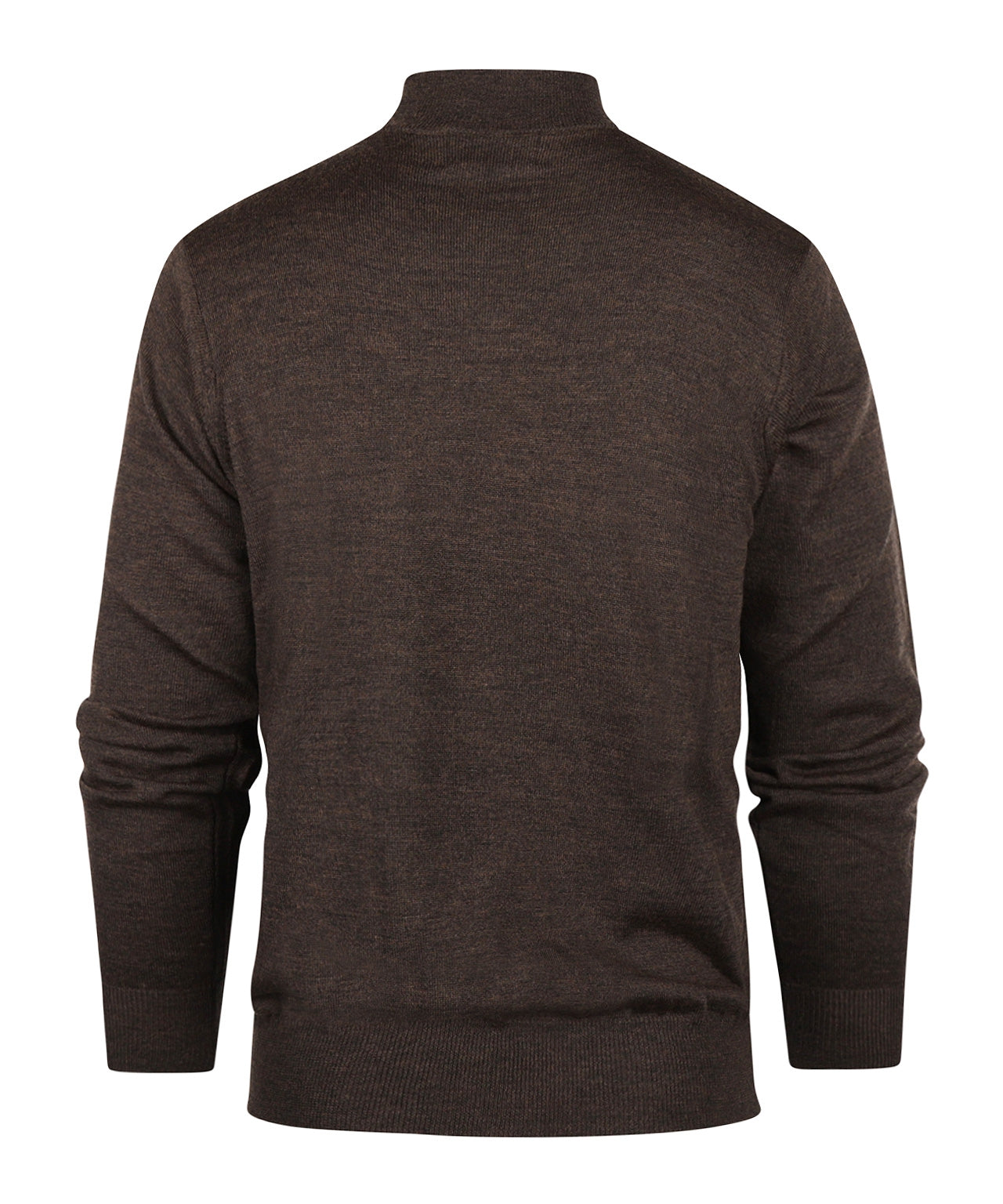 Schildkrötenpullover aus Merinowolle | Dunkelbraun