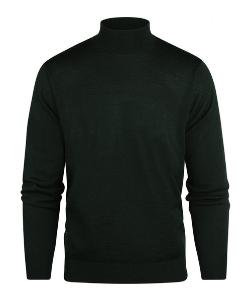 Turtle trui Merino wol | Groen