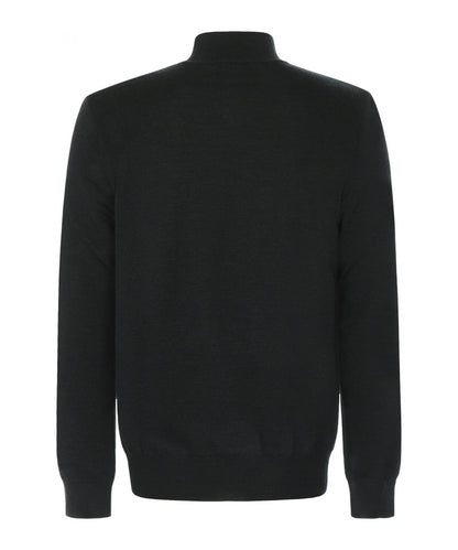Schildkrötenpullover aus Merinowolle | Dunkelgrün