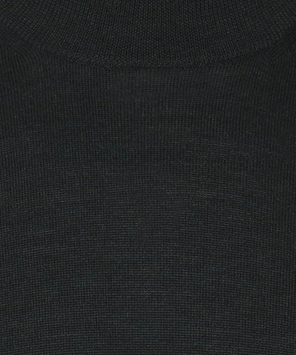 Schildkrötenpullover aus Merinowolle | Dunkelgrün