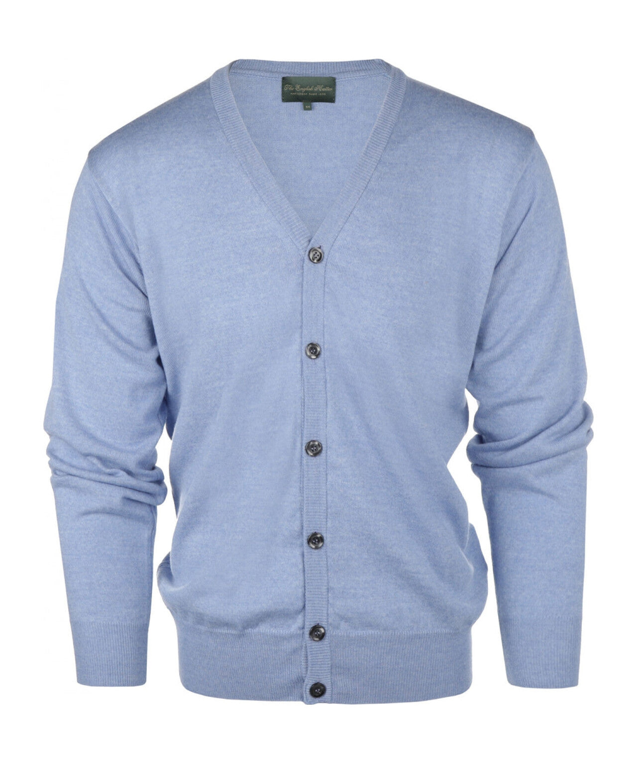 Cardigan mit Knöpfen, feine Merinowolle | Hellblau
