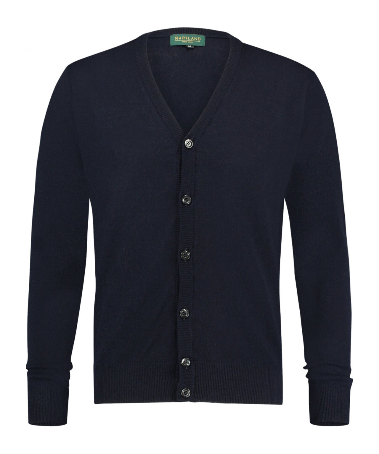 Button Vest fine Merino wool | Navy