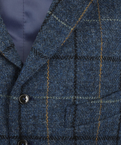 Harris Tweed Weste | Blau