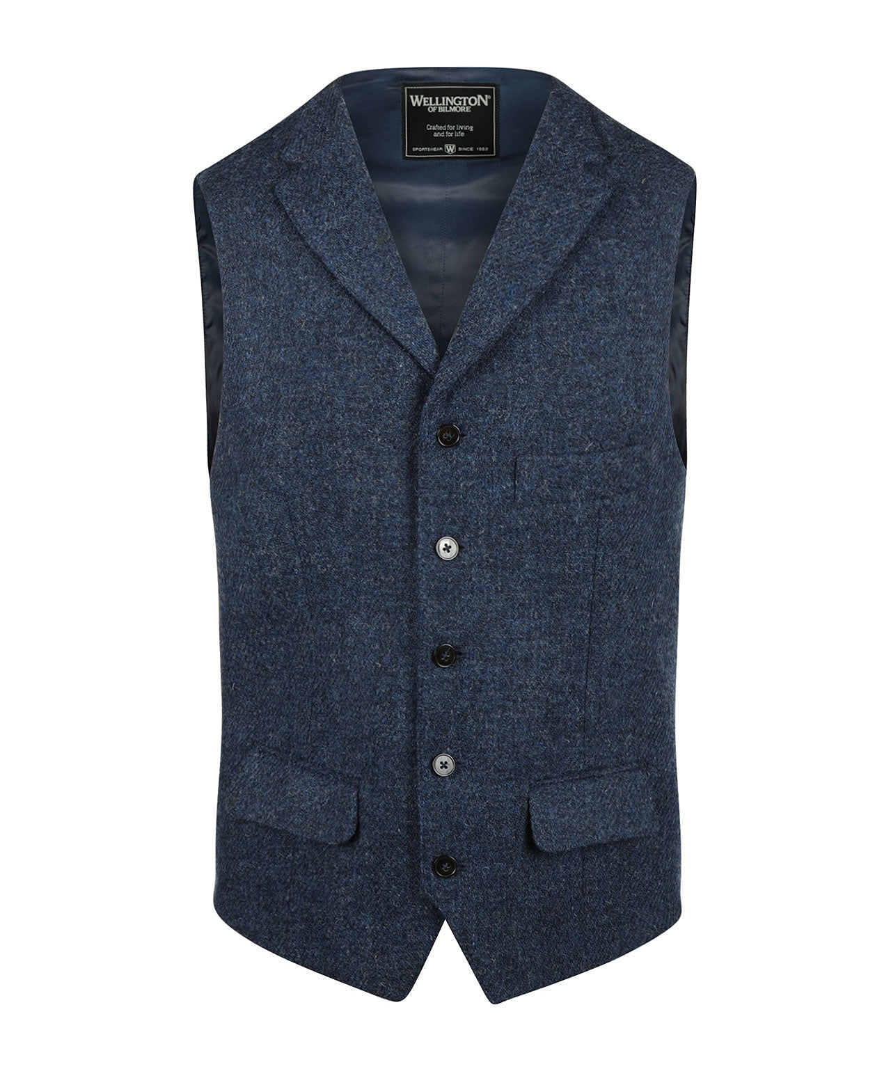 Harris Tweed Weste | Blau