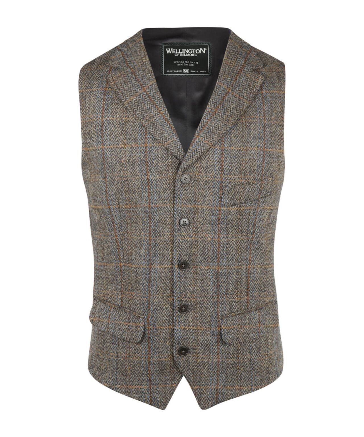 Harris Tweed Weste | Grün