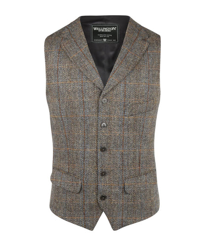 Harris Tweed Weste | Grün