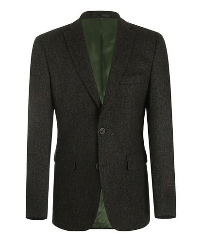 Tweed-Blazer | Grün