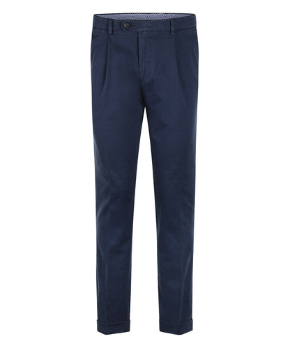 Blackpool-Hose mit Bundfalte und Umschlag | Blau