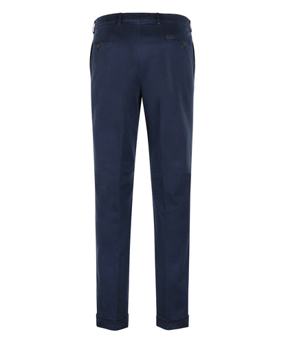 Blackpool-Hose mit Bundfalte und Umschlag | Blau