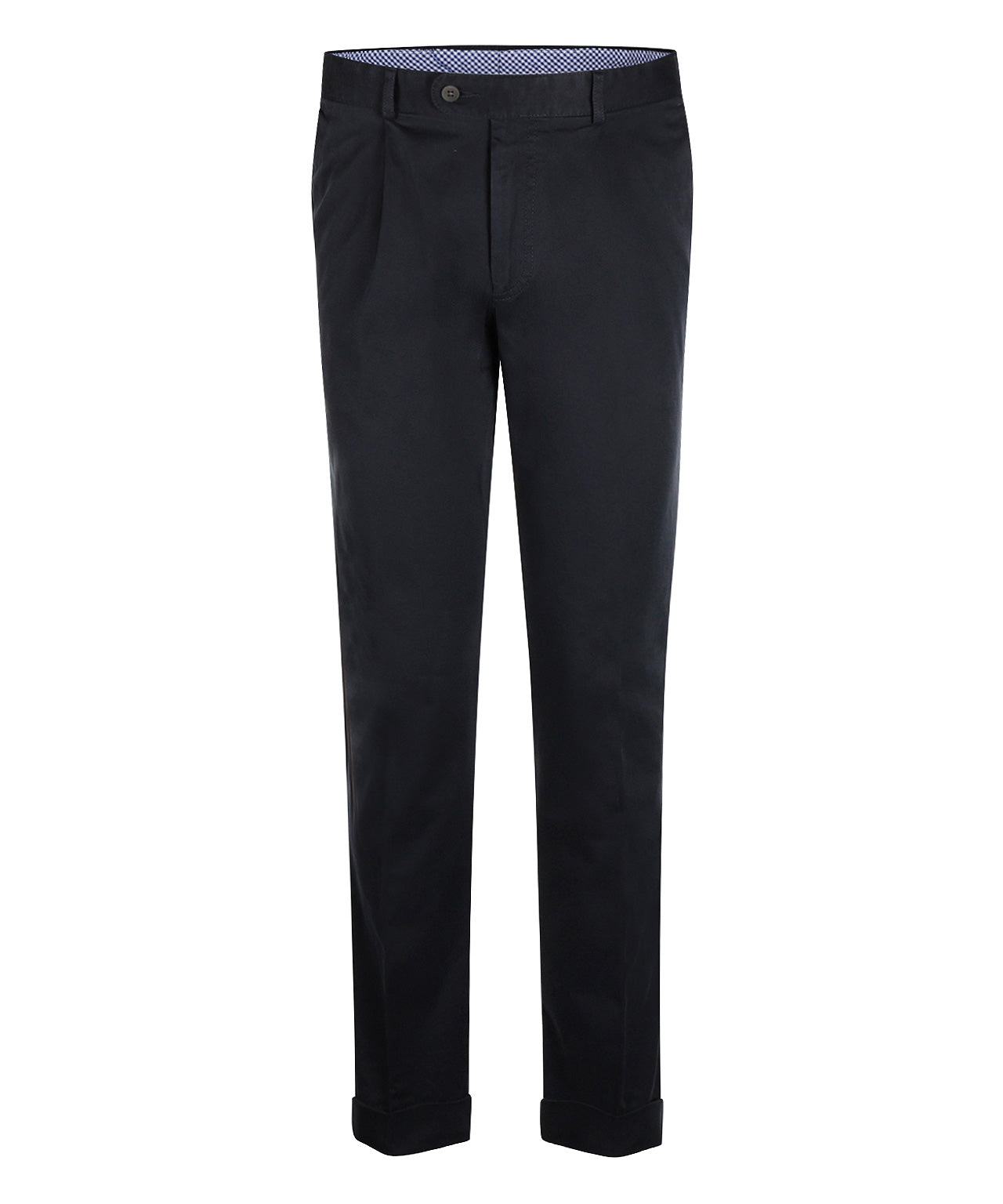 Blackpool-Hose mit Bundfalte und Umschlag | Marineblau