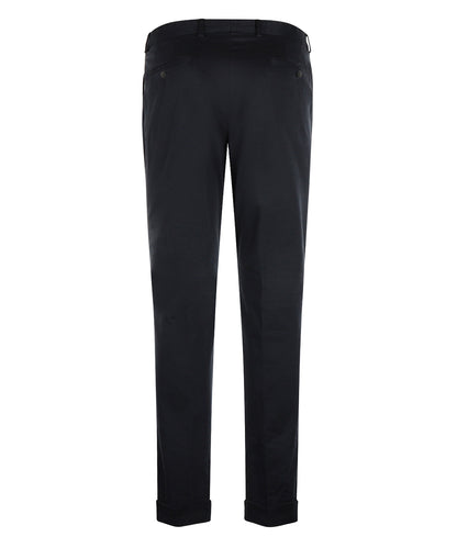 Blackpool-Hose mit Bundfalte und Umschlag | Marineblau
