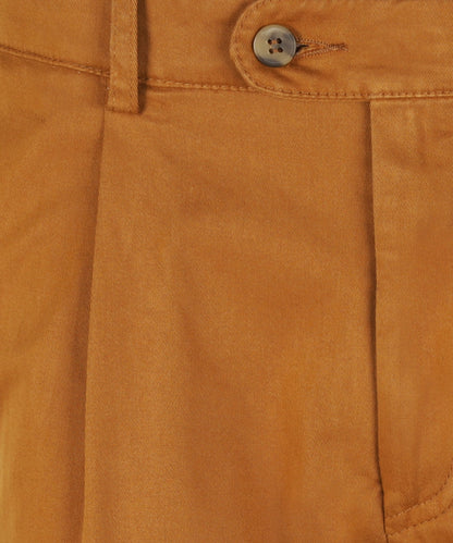 Blackpool-Hose mit Bundfalte und Umschlag | Braun