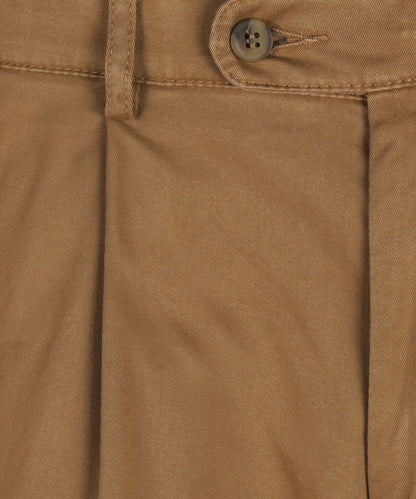 Blackpool-Hose mit Bundfalte und Umschlag | Braun