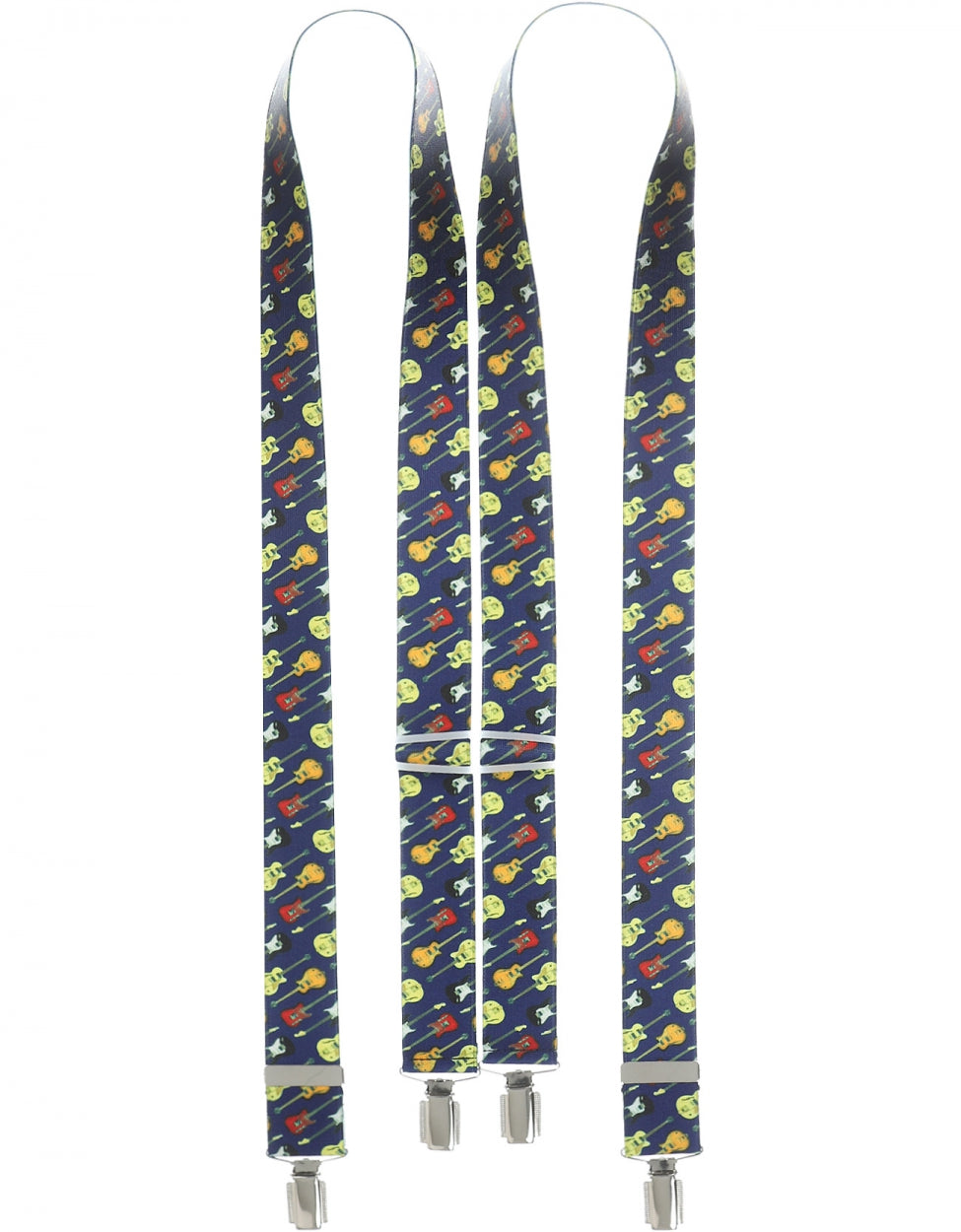 Elastische Hosenträger mit Clips | Blau