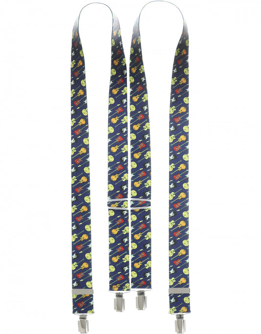 Bretels Elastiek | Gitaar Blauw