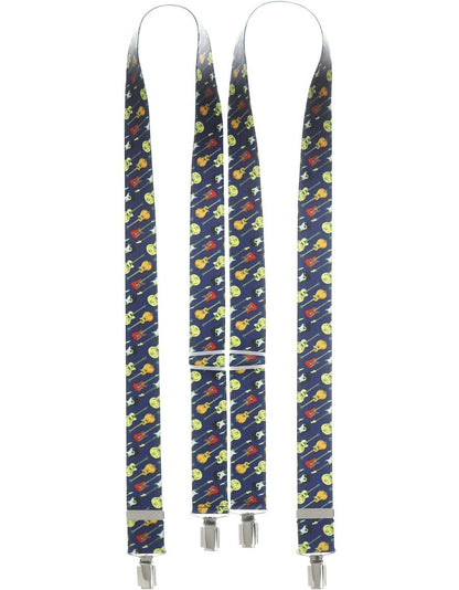 Elastische Hosenträger mit Clips | Blau